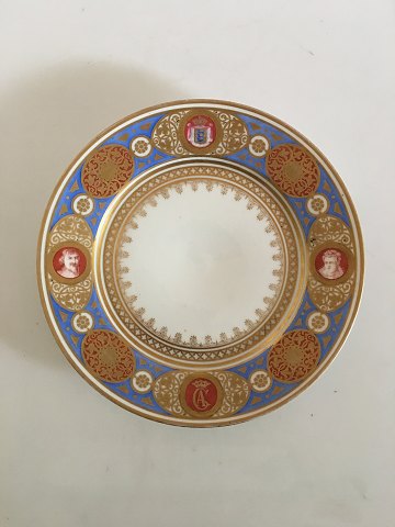 Bing & Grondahl Plate from the Oldenborgske Stel from 1861, designed by Christian Hansen