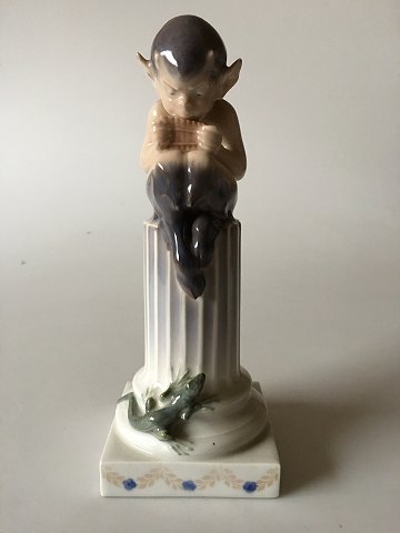 Royal Copenhagen Figurine Faun on a Pillar with Lizard No. 433