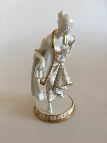 Bing & Grøndahl Figurine Lady with slippers on a base by Hans Tegner & Jens Jacob Bregno No 8035