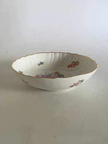 Royal Copenhagen Fuld Saksisk Blomst Skål No. 1518