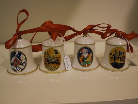 4 Rørstrand porcelænsklokker - sælges enkeltvis.To stk. solgt.