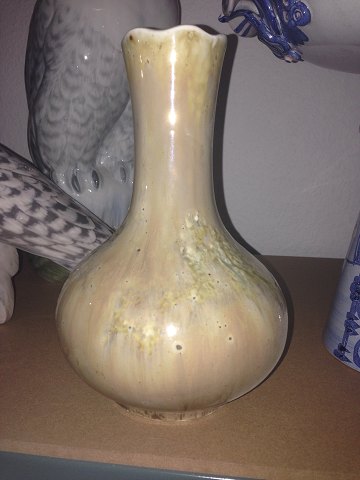 Royal Copenhagen Art Nouveau Krystal Glasur vase af Clements fra 1880