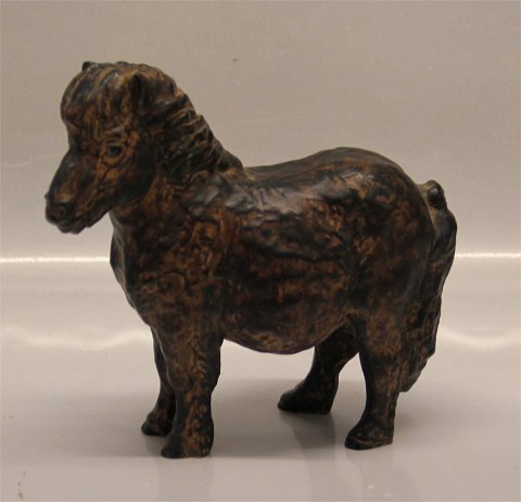 Aluminia Figurine 3743 RC Faience Pony 16 x 17 cm Jeanne Grut 1974