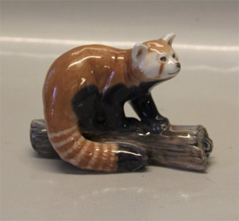 Kongelig Dansk B&G Årsfigur 1995 - Stor rød Panda Bjørn 8,5 x 12 cm