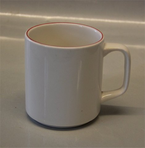 RED 3097 Mug 9 cm 25 cl (495) Royal Copenhagen faience red top or red line -4 ALL Seasons