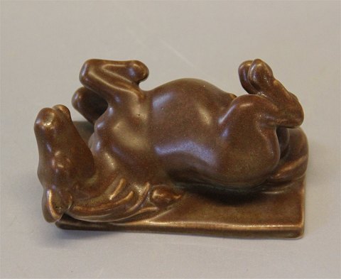 B&G Art PotteryB&G 7214 Shetland Pony on the back Stoneware Karl Otto Johansen 6 x 10 cm