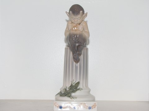 Royal Copenhagen FigurPan på søjle med firben