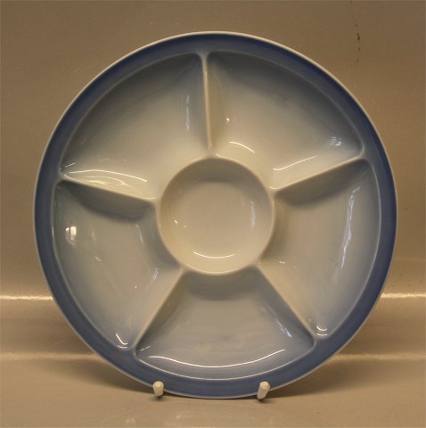 Bing & Grøndahl  Blå tone eller musling Hotelporcelæn 3118 Kabarettallerken 26,6 cm