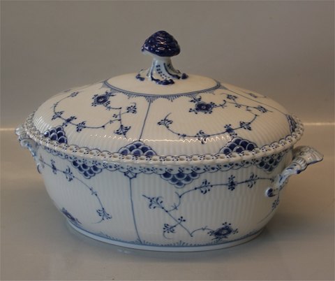 Blue Fluted Full Lace 1109-1 Tureen with lid 12 pers. / 2 liter / 32 cm (181-182-183) (1103181)