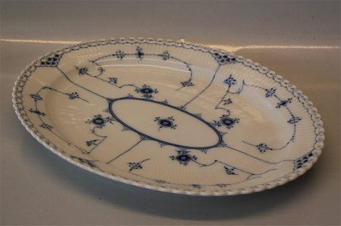 Royal Copenhagen Musselmalet Helblonde 1148-1 Fad, ovalt, helt fladt (375-2) 30 x 37 cm