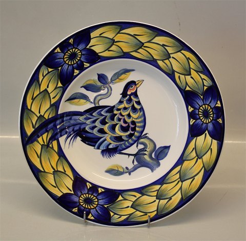 Pheasant 727 Serving dish with pheasant 28.3 cm  (1738727) Royal Copenhagen Faience Blue Pheasant Chr. Joachim Aluminia