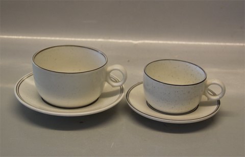 Birka - Tea cup 6.5 cm & saucer 15 cm (Arabia) Stoneware from Gustavberg - Arabia Stig Lindberg