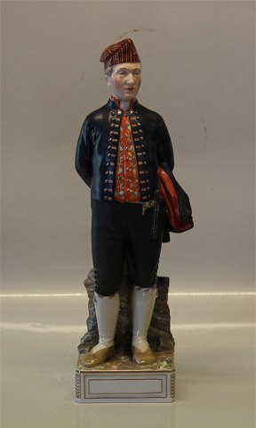 Royal Copenhagen figurine 12222 RC Man in National Dress from The Faroe Islands 12.25" / 32 cm