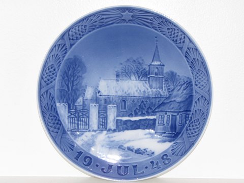 Royal CopenhagenJuleplatte 1948Nødebo Kirke