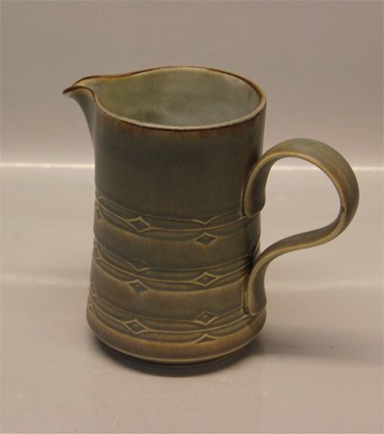 442 Kande 0,5 liter 15 cm Bing & Grøndahl  Grønt Rune  Quistgaard for B&G / Nissen Kronjyden Stoneware