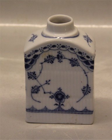 Kongelig Dansk Porcelæn Musselmalet 678-1 Tedåse 12 cm uden låg 2. sort