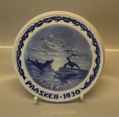 B&G Porcelain Easter Plate 1930 Wild Geese 18.5 cm