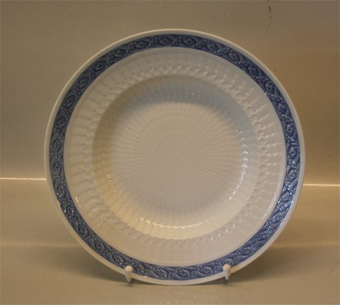 1212-11514 Soup rim plate, large 25 cm Royal Copenhagen Blue Fan Dinnerware 