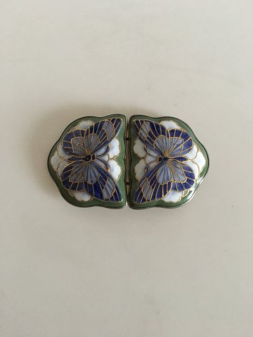 Royal Copenhagen Anton Michelsen Bæltespænde No 336 af Christian Thomsen og er fra 1906 Motiv er sommerfugle