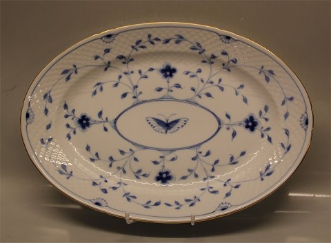 015 Large platter, oval 40.5 cm (315) B&G Kipling Blue Butterfly porcelain with gold