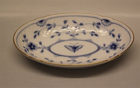 039 Oval cake dish ca. 24 cm (314) B&G Kipling Blue Butterfly porcelain with gold 