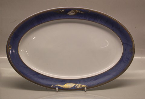 Royal Copenhagen Blå Magnolia 375 Ovalt fad 39 cm
