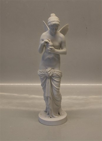 Kongelig Dansk Bisquit Thorvaldsen Psyche med skønhedssalven 31 cm Efter statue modelleret i Rom 1806.
