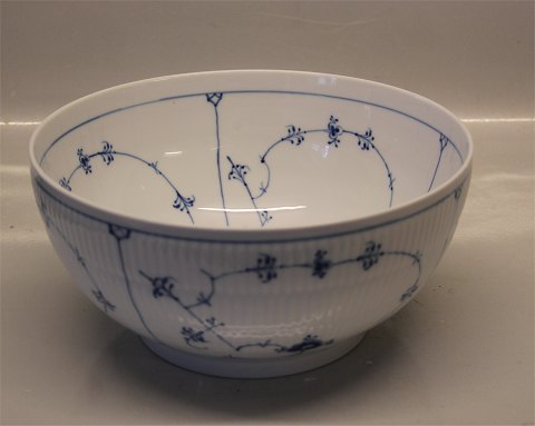 Kongelig Dansk Porcelæn Musselmalet 190-1 Riflet Salatskål 24 cm 310 cl 579-1 (1101579)