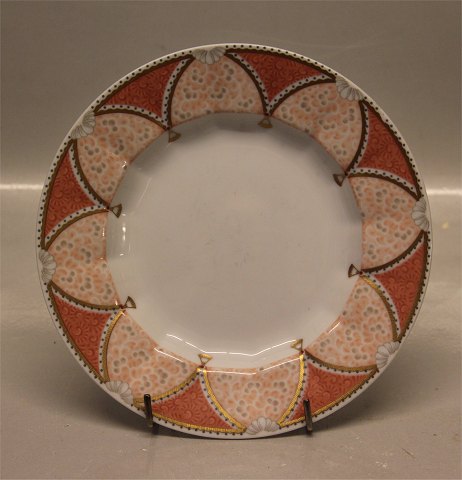 617 Cake plate, flat 17 cm / 6 3/4" (8518) Royal Copenhagen Terracotta Fairy tale 