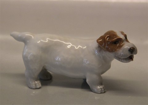 Royal Copenhagen dog figurine 3085- 1453 RC Sealyham standing 6.5 x 13 cm Th. Madsen Brown version