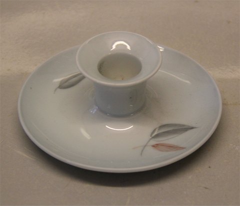 B&G Blue Faling Leaves porcelain 249 Candlestick  4.5 x 11 cm