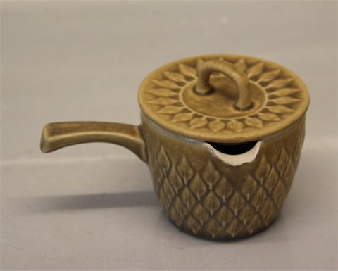 Bing & Grøndahl Relief Quistgaard for B&G / Nissen Kronjyden Stoneware 561 Gravy pitcher with lid and handle 9 x 14 cm 