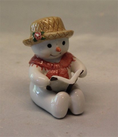 Royal Copenhagen figurine 0400 RC Winther series, Snowman, Mother Sophie with book 7 cm (1249400) Henny Iversen 2007