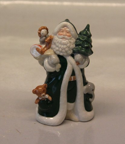 Royal Copenhagen figurine 0768 RC 2002 Annual Santa Claus green 9 cm - special edition (1249768)