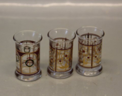 Julesnapseglas 5.8 cm HolmegaardJuledram