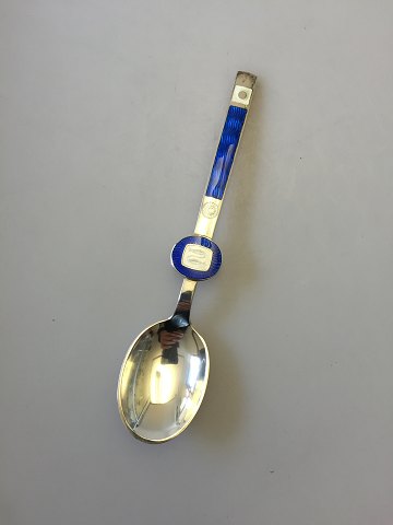 A. Michelsen Sterling Silver with Enamel Spoon of the Month no. 3 designed by Paul René Gauguin