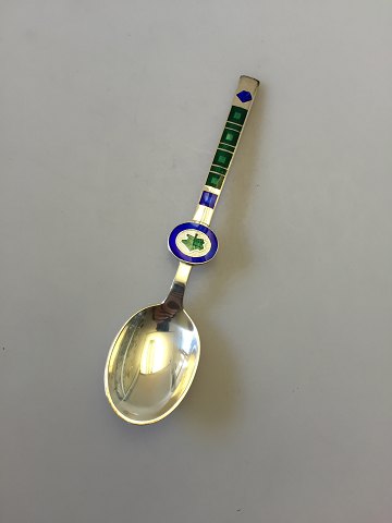 A. Michelsen Sterling Sølv med Emalje Månedske nr.9 designet af Paul René Gauguin