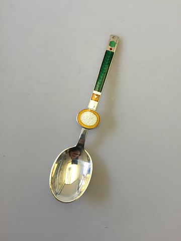 A. Michelsen Sterling Sølv med Emalje Månedske nr.12 designet af Paul René Gauguin