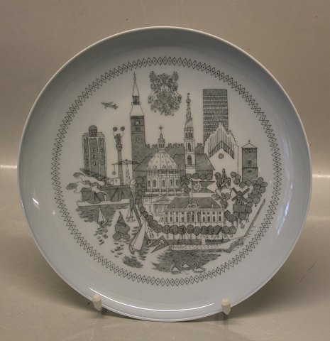 B&G Porcelain B&G 9828-25 Plate Copenhagen 24.2 cm