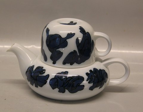 Sparepart Pot without LIDTea pot B&G Porcelain 653 Blue Teapot - Tea for One Fantasy being in Blue