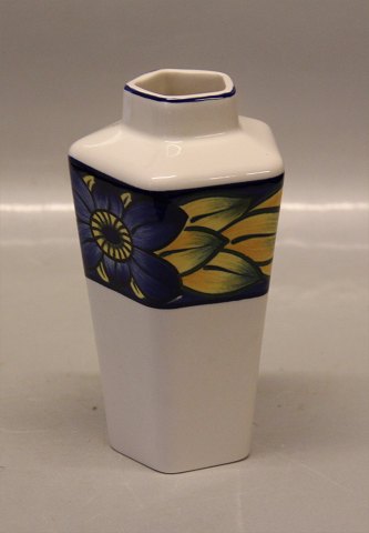 Fasanvase 15 cm  Femkantet Royal Copenhagen Fajance Blå Fasan Chr Joachim