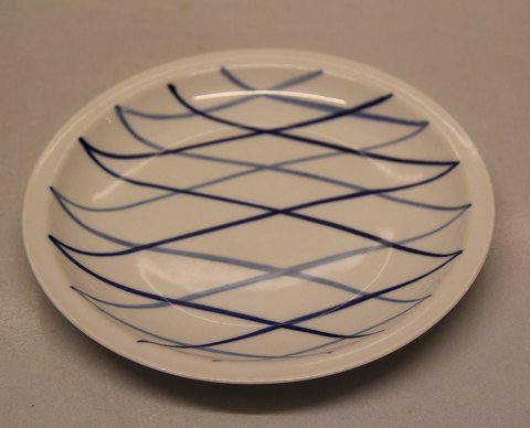 Tallerken 17 cm, flad kant, Dan-ild 40 Blå flamme eller Harlekin spise- og kaffestel