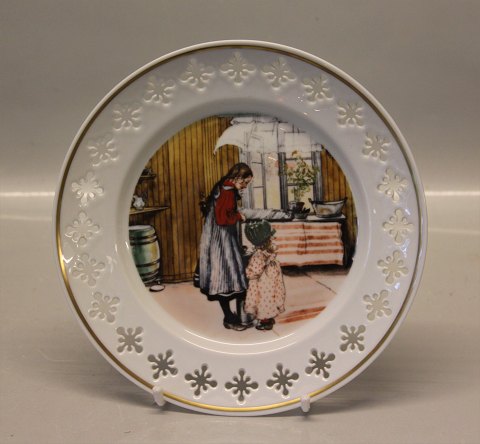 Bing & Grøndahl  Carl LarsonB&G 8724 1977 Carl Larssons platte - serie 1 - motiv nr. 4 "Køkkenet" Malt i 1896, 21,5 cm