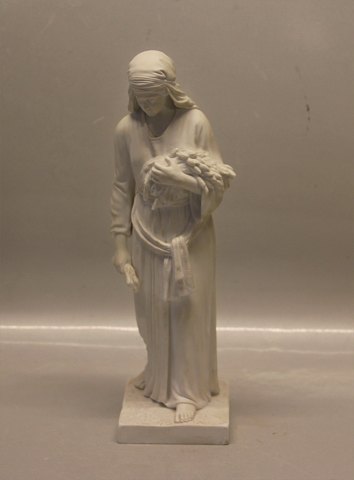 Royal Copenhagen  RC Bisquit Woman with corns heaf 30.5 cm C. L Jakobsen 1888