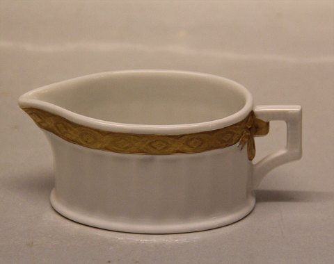 Royal Copenhagen Gold Fan Dinnerware414-11562 Small creamer 4.4 x 10.2 cm