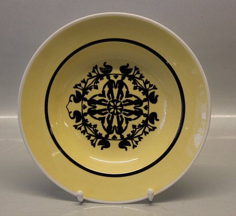 Dyb tallerken 21 cm, gul Silhuetklip Aluminia kunstfajance H. C. Andersen 150 år