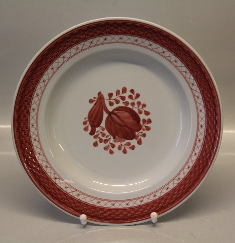 Trankebar rød 0946-13 Frokosttallerken 23 cm Aluminia Fajance 