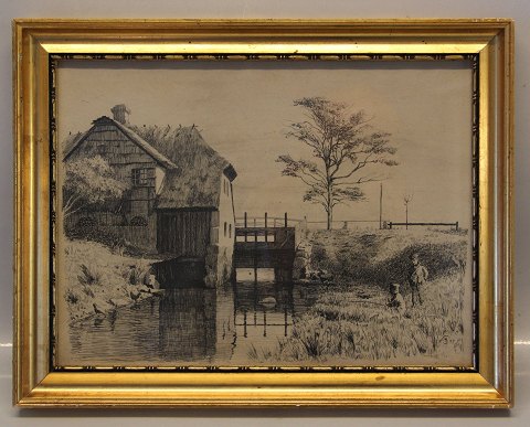 Peter Ilsted Opus 36. Stampen. Foreningen Fremtiden. Usignerede Tryk. 23 x 29,3 1899