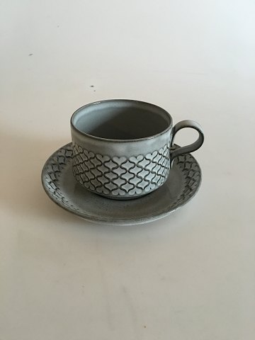 Bing and Grondahl/Kronjyden Grey Cordial Coffee Cup and Saucer No. 305