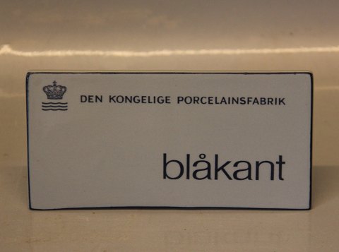 Aluminia kunstfajance Spisestel Blåkant Grethe Meyer Blue Line Skilt